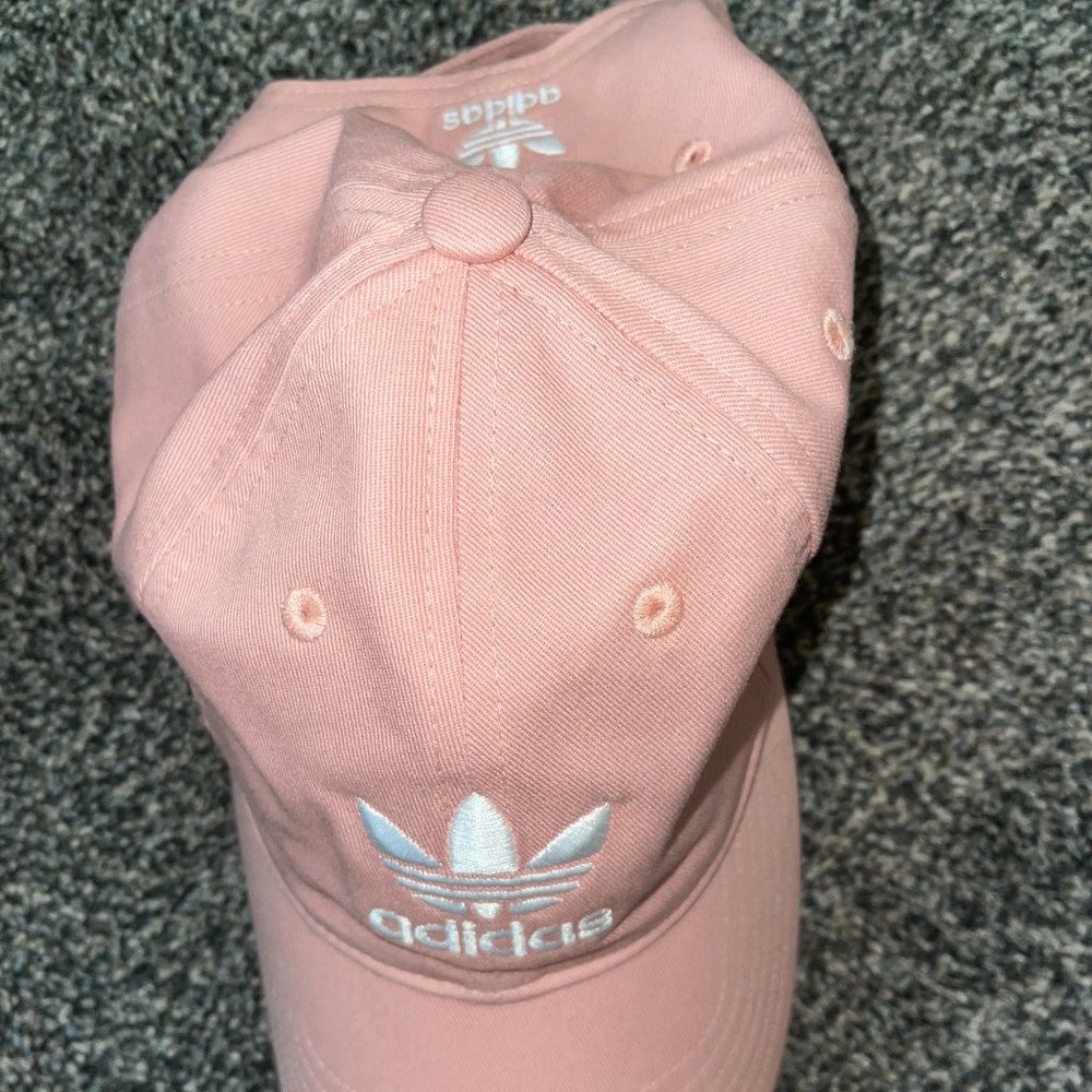 ADIDAS PINK RELAXED STRAP BACK HAT